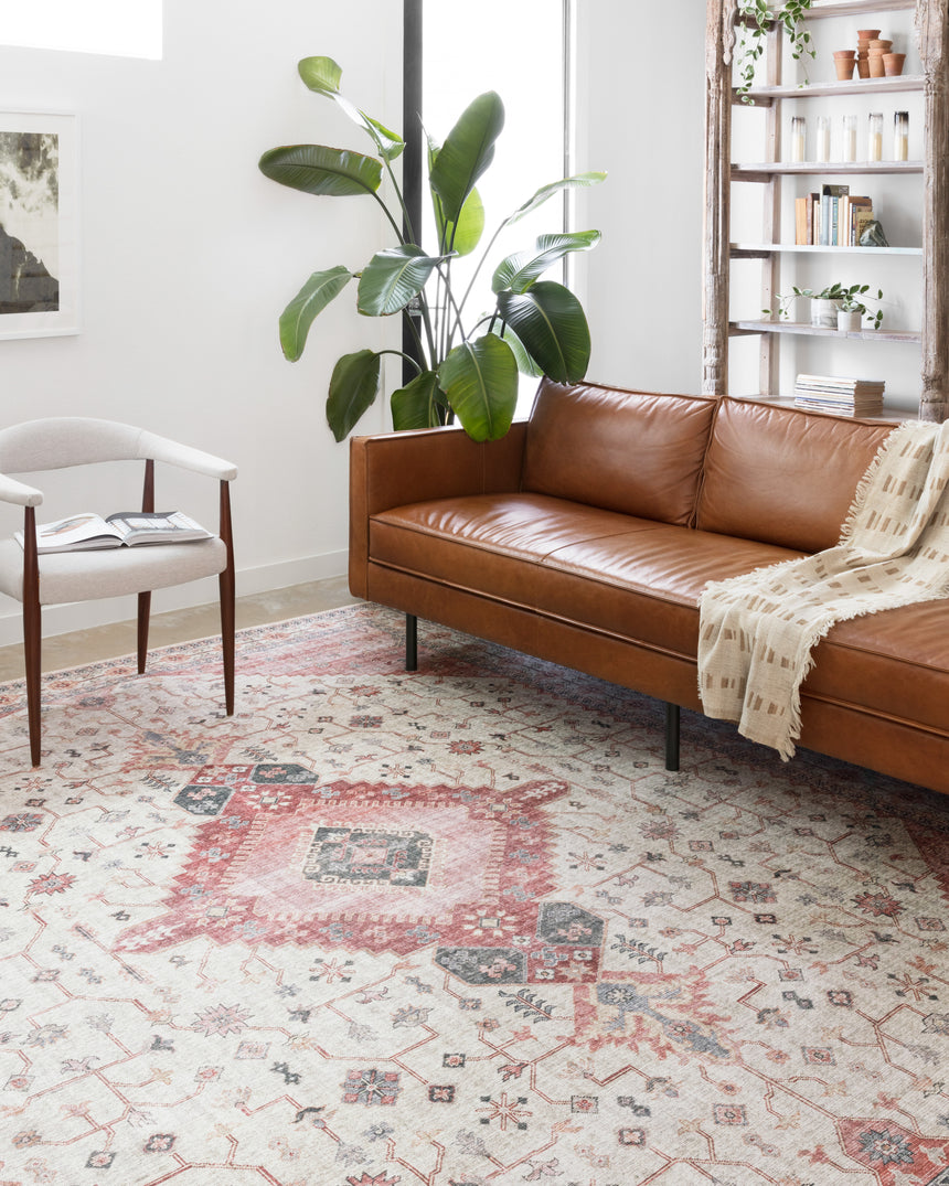 Skye Rug 02 | Ivory / Berry