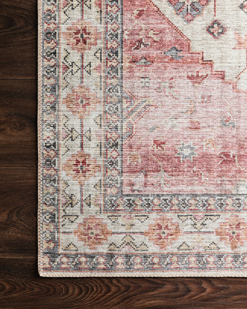 Skye Rug 02 | Ivory / Berry