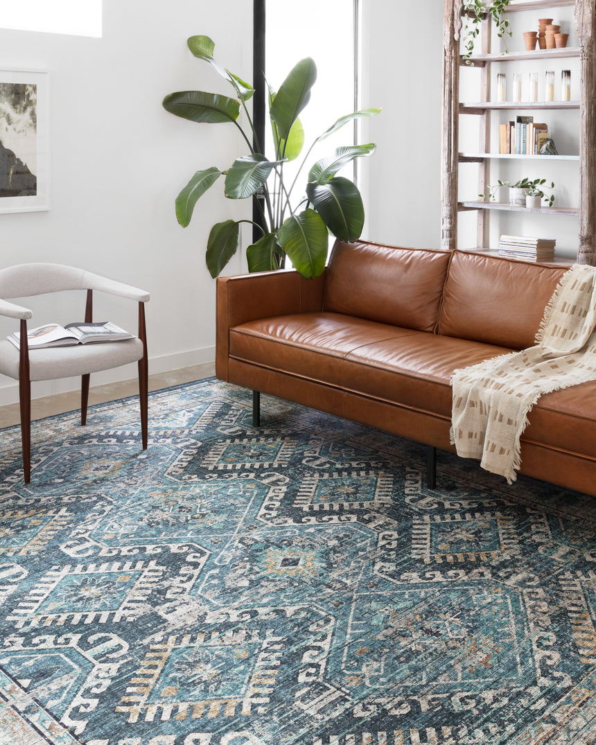 Skye Rug 03 | Denim / Natural