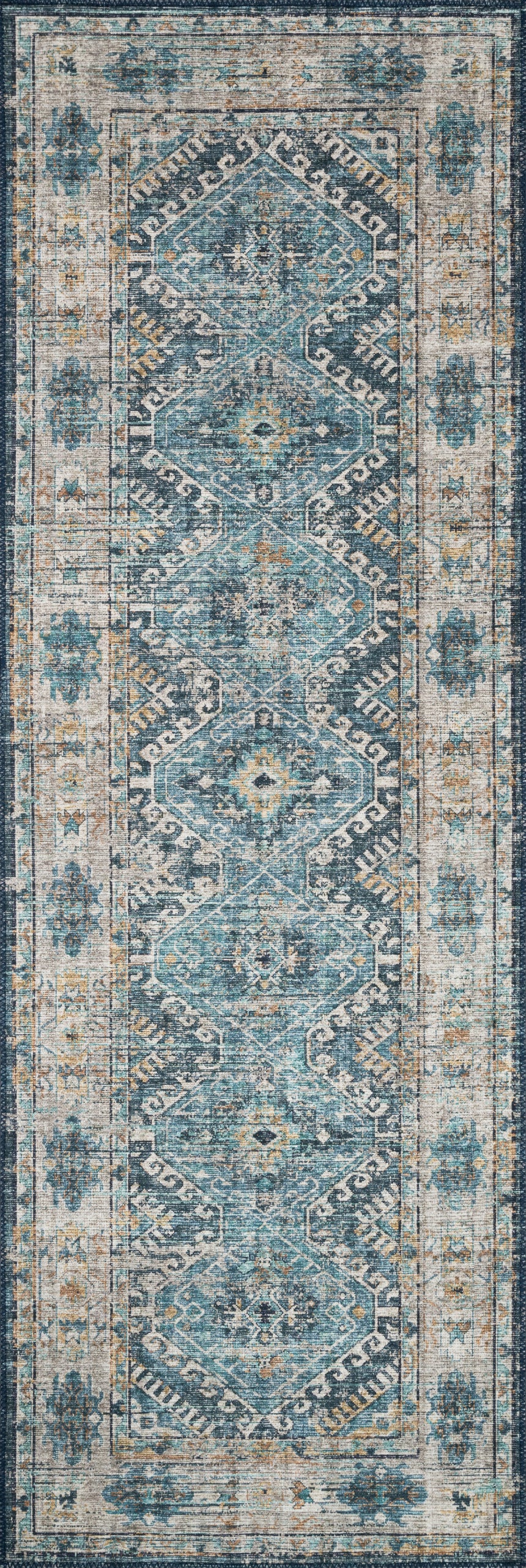 Skye Rug 03 | Denim / Natural