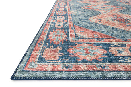 Skye Rug 03 | Turquoise / Terracotta