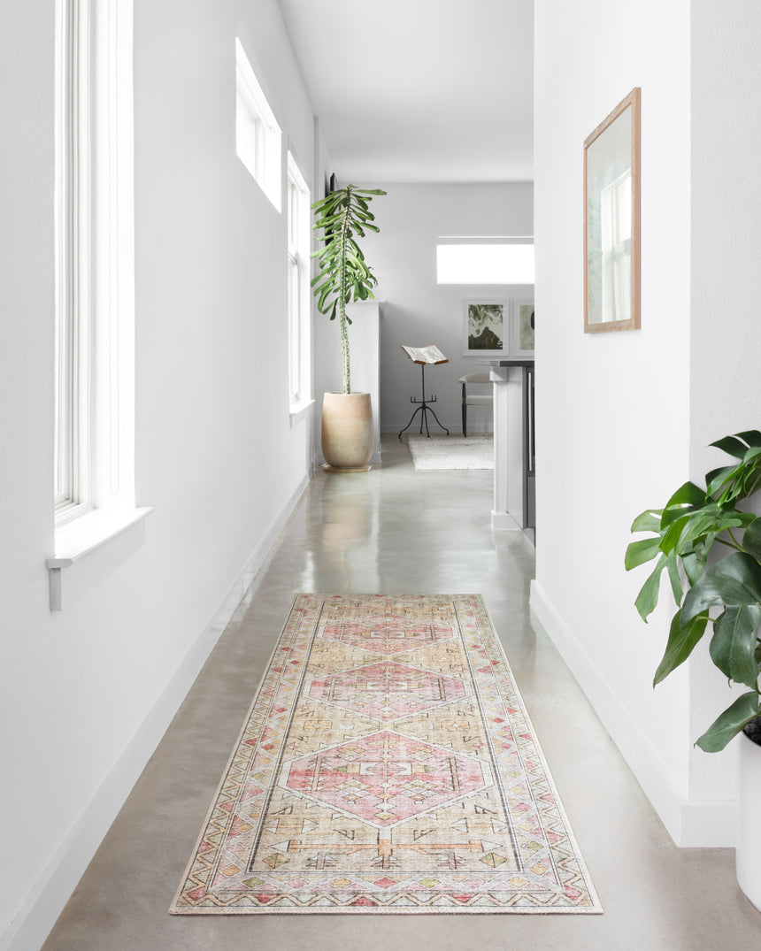Skye Rug 04 | Gold / Blush