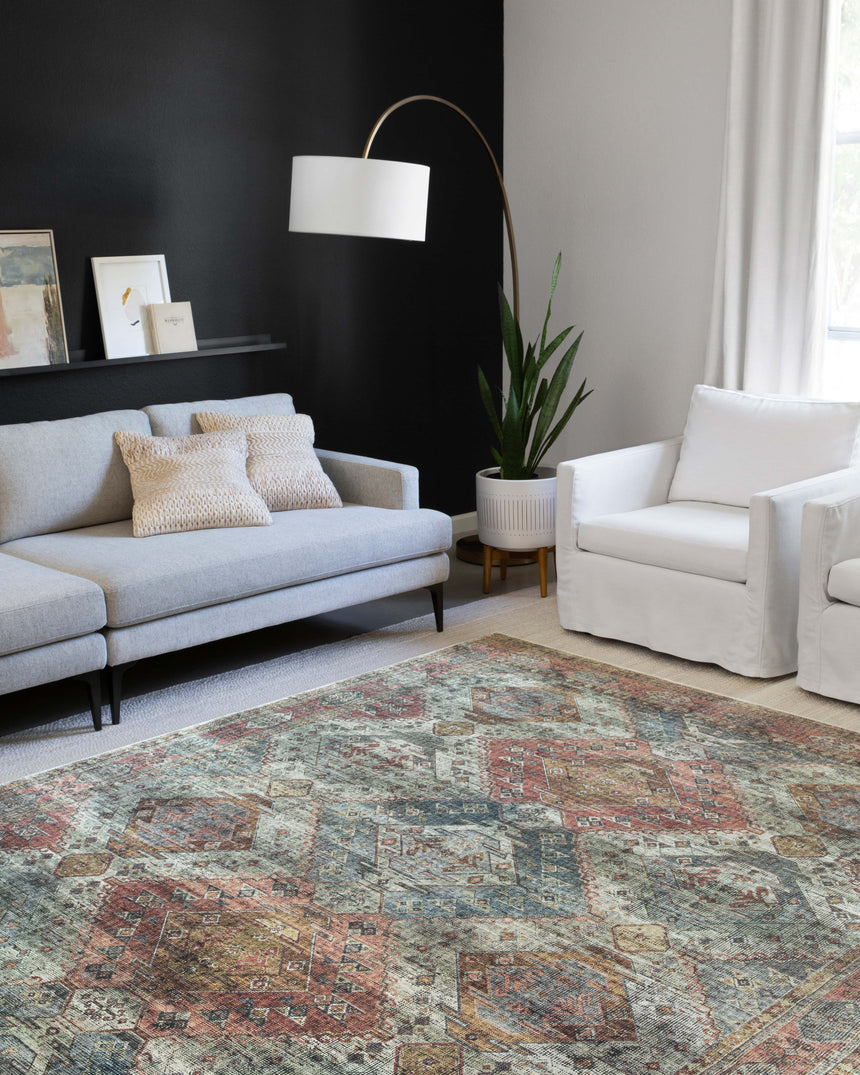 Skye Rug 06 | Apricot / Mist