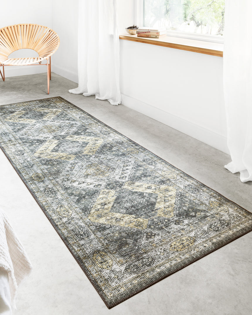 Skye Rug 09 | Graphite / Silver