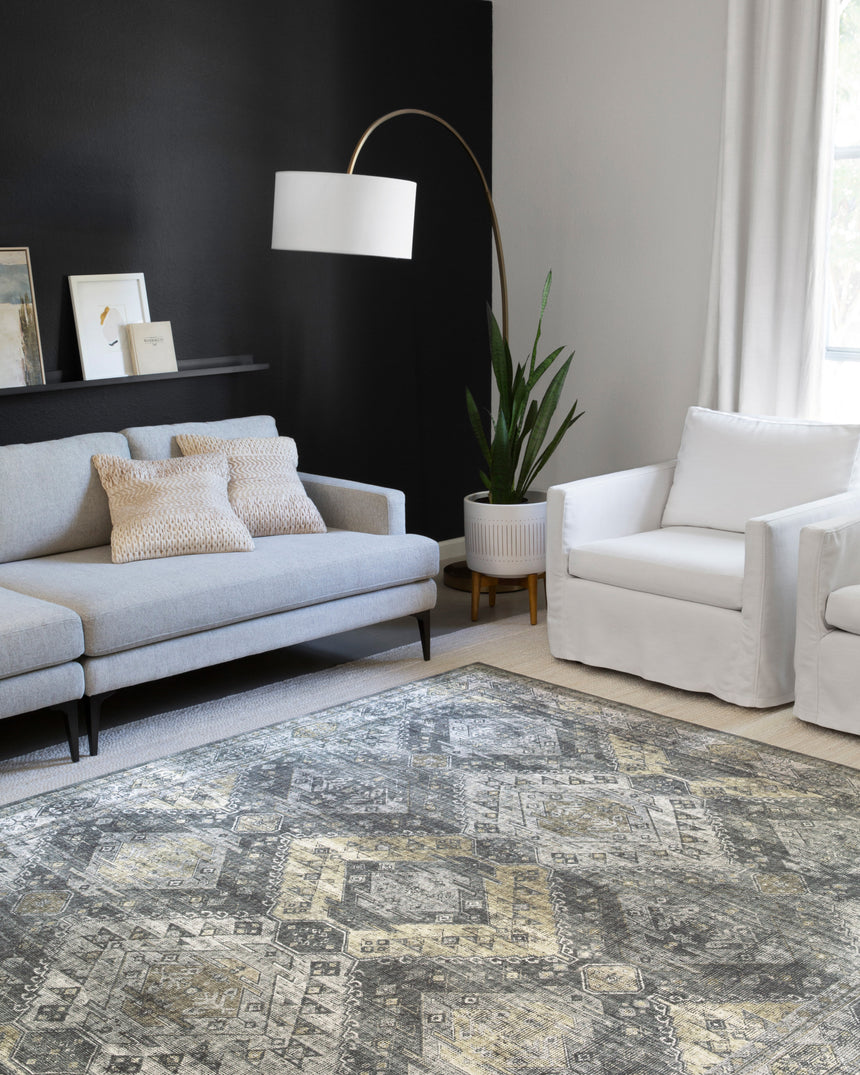Skye Rug 09 | Graphite / Silver
