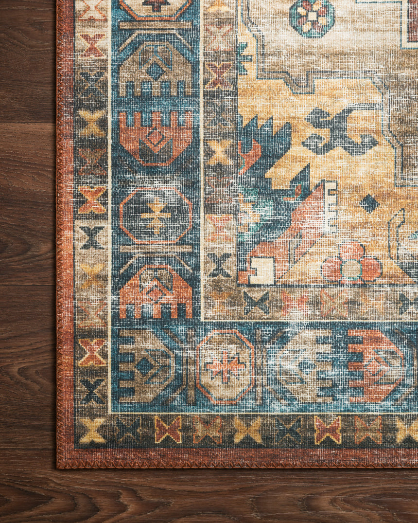 Skye Rug 11 | Rust / Blue