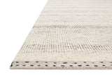 Loloi Sloane Rug 01 in Mist, angled view