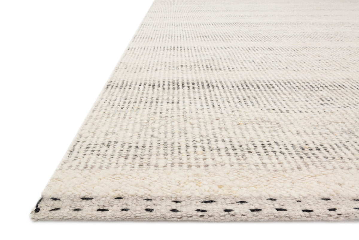 Loloi Sloane Rug 01 in Mist, angled view