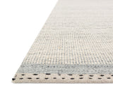 Loloi Sloane Rug 01 in Smoke, angled view