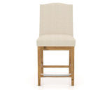 Canadel Champlain Upholstered Counter Stool 310A in 6K Sunbrella® and 01 Honey Washed, front view