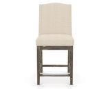 Canadel Champlain Upholstered Counter Stool 310A in 6K Sunbrella® and 08 Shadow, front view