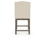 Canadel Champlain Upholstered Counter Stool 310A in 6K Sunbrella® and 08 Shadow, back view