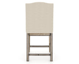 Canadel Champlain Upholstered Counter Stool 310A in 6K Sunbrella® and 72 Heritage Nature, back view
