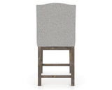 Canadel Champlain Upholstered Counter Stool 310A in 7C Fabric and 08 Shadow, back view