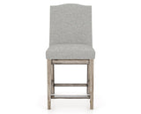Canadel Champlain Upholstered Counter Stool 310A in 7C Fabric and 72 Heritage Nature, front view