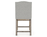 Canadel Champlain Upholstered Counter Stool 310A in 7C Fabric and 72 Heritage Nature, back view