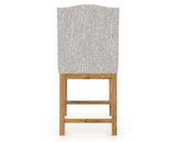 Canadel Champlain Upholstered Counter Stool 310A in FP Crypton® and 01 Honey Washed, back view
