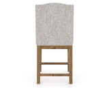 Canadel Champlain Upholstered Counter Stool 310A in FP Crypton® and 03 Oak Washed, back view