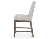 Canadel Champlain Upholstered Counter Stool 310A in FP Crypton® and 08 Shadow, side view