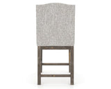 Canadel Champlain Upholstered Counter Stool 310A in FP Crypton® and 08 Shadow, back view