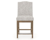 Canadel Champlain Upholstered Counter Stool 310A in FP Crypton® and 25 Pecan Washed, front view