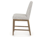 Canadel Champlain Upholstered Counter Stool 310A in FP Crypton® and 25 Pecan Washed, side view