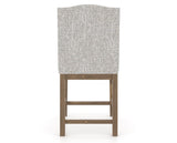 Canadel Champlain Upholstered Counter Stool 310A in FP Crypton® and 25 Pecan Washed, back view