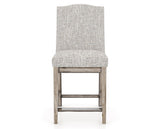 Canadel Champlain Upholstered Counter Stool 310A in FP Crypton® and 72 Heritage Nature, front view