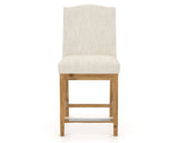 Canadel Champlain Upholstered Counter Stool 310A in FT InsideOut® and 01 Honey Washed, front view