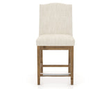 Canadel Champlain Upholstered Counter Stool 310A in FT InsideOut® and 03 Oak Washed, front view