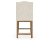 Canadel Champlain Upholstered Counter Stool 310A in FT InsideOut® and 03 Oak Washed, back view