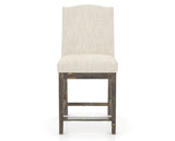 Canadel Champlain Upholstered Counter Stool 310A in FT InsideOut® and 08 Shadow, front view