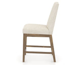 Canadel Champlain Upholstered Counter Stool 310A in FT InsideOut® and 25 Pecan Washed, side view