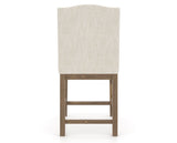 Canadel Champlain Upholstered Counter Stool 310A in FT InsideOut® and 25 Pecan Washed, back view