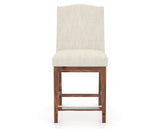 Canadel Champlain Upholstered Counter Stool 310A in FT InsideOut® and 33 Spice Washed, front view