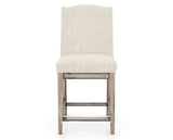 Canadel Champlain Upholstered Counter Stool 310A in FT InsideOut® and 72 Heritage Nature, front view