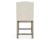 Canadel Champlain Upholstered Counter Stool 310A in FT InsideOut® and 72 Heritage Nature, back view