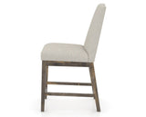 Canadel Champlain Upholstered Counter Stool 310A in TB Fabric and 08 Shadow, side view