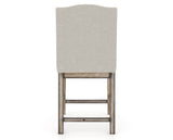 Canadel Champlain Upholstered Counter Stool 310A in TB Fabric and 72 Heritage Nature, back view