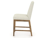Canadel Champlain Upholstered Counter Stool 310A in Oak Washed & Fabric TW, side view