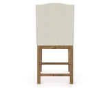 Canadel Champlain Upholstered Counter Stool 310A in Oak Washed & Fabric TW, back view