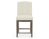 Canadel Champlain Upholstered Counter Stool 310A in TW Fabric and 08 Shadow, front view
