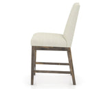 Canadel Champlain Upholstered Counter Stool 310A in TW Fabric and 08 Shadow, side view