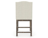 Canadel Champlain Upholstered Counter Stool 310A in TW Fabric and 08 Shadow, back view