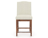 Canadel Champlain Upholstered Counter Stool 310A in TW Fabric and 33 Spice Washed, front view