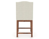 Canadel Champlain Upholstered Counter Stool 310A in TW Fabric and 33 Spice Washed, back view