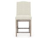 Canadel Champlain Upholstered Counter Stool 310A in TW Fabric and 72 Heritage Nature, front view