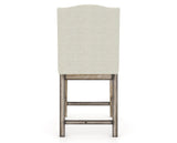Canadel Champlain Upholstered Counter Stool 310A in TW Fabric and 72 Heritage Nature, back view