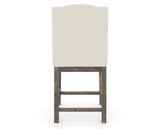 Canadel Champlain Upholstered Counter Stool 310A in YJ Faux Leather and 08 Shadow, back view