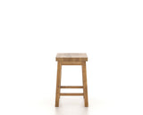 Canadel Champlain Block Stool in Honey Washed, front view